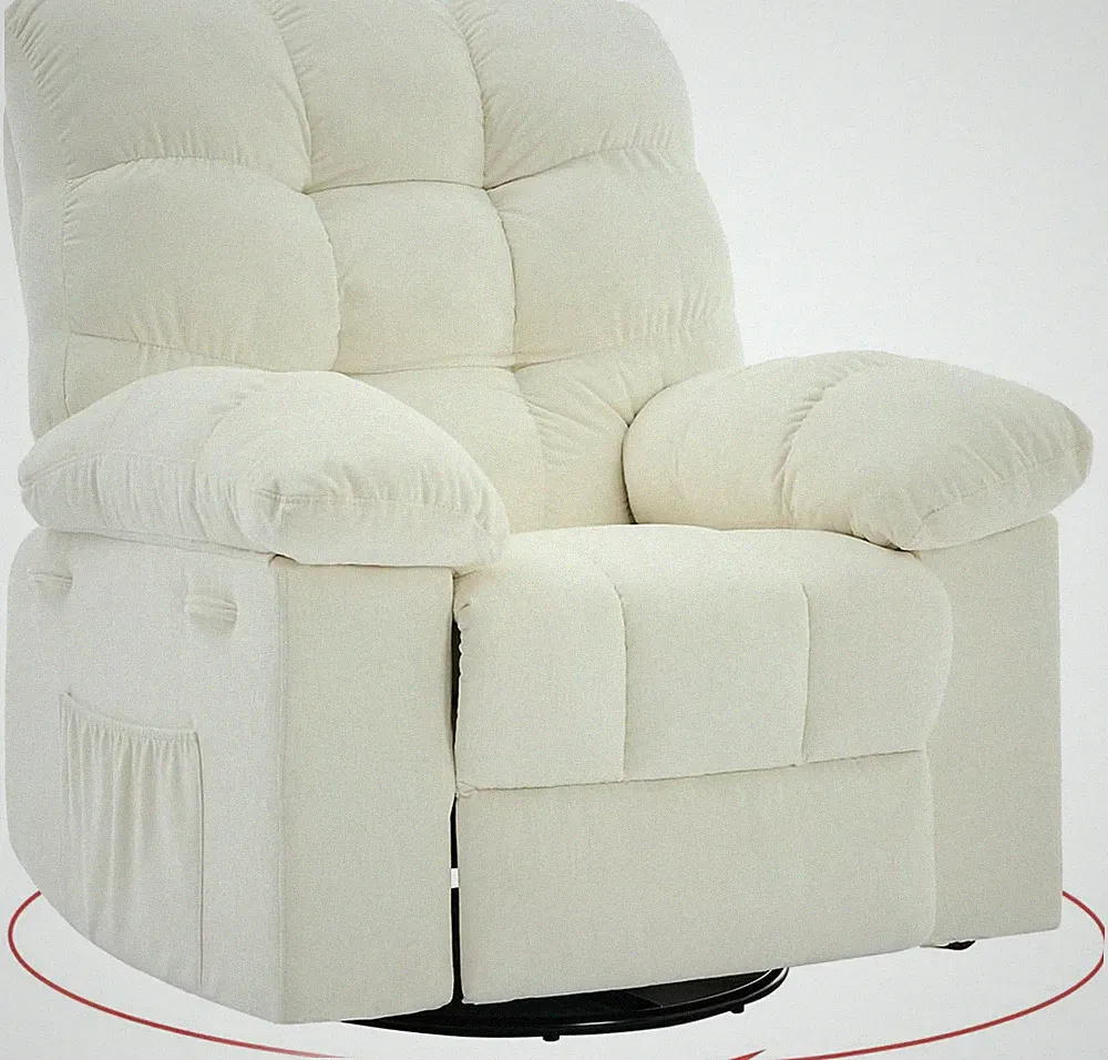 Comfortable Nursery Glider Recliner with Rocking Motion, High Back,Easy Assembly