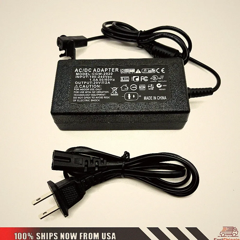 Power Recliner Power Supply AC/DC Switching Transformer 2-pin 29V 2A Adapter NEW